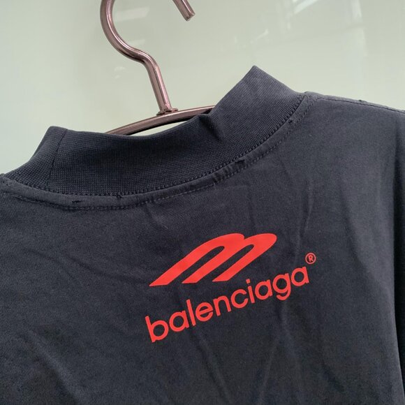 Balenciaga black printed long-sleeved T-shirt - Picture 7 of 7